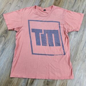 💜TobyMac Coral & Gray Short Sleeve Concert Top Medium
